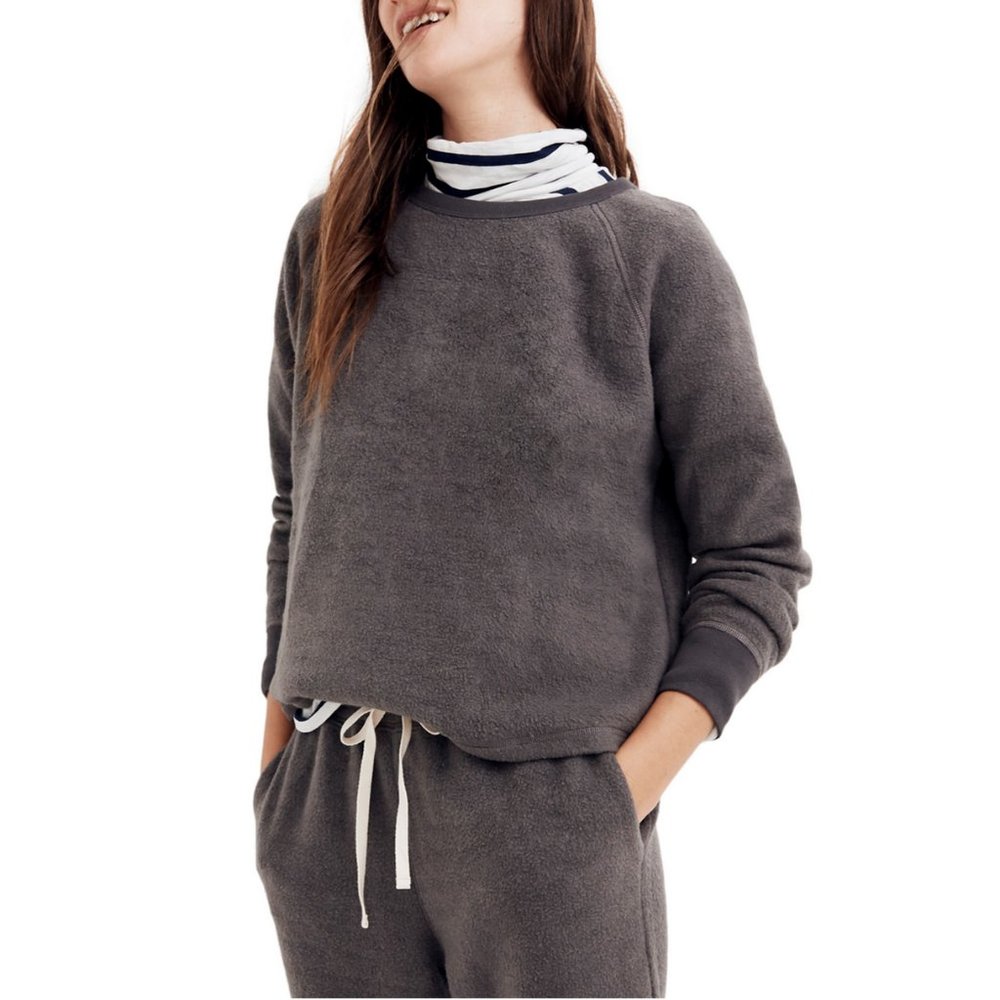 Miles(S) by MADEWELL GRAY FLEECE PAJAMA SWEATSHIRT